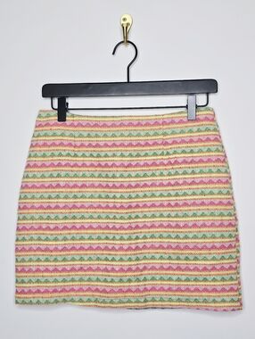 Francesca's Collection Textured Stripe Mini Skirt Size Medium NWT